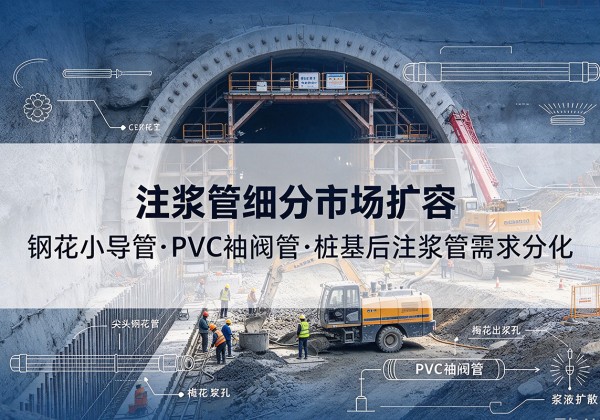 萍乡注浆管细分市场扩容，隧道钢花小导管、PVC 袖阀管、桩基后注浆管需求分化